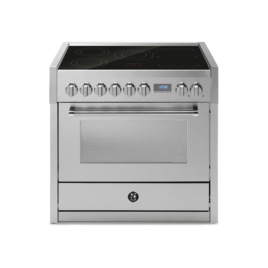 Steel 90cm wide induction cooker with