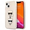 Karl Lagerfeld KLHCP13SKCTUGLGO iPhone 13 mini 5.4" zloty/gold hard case Glitter Karl`s & Choupette Karl Lagerfeld KLHCP13SKCTUGLGO iPhone 13 mini 5.4" zloty/gold hard case Glitter Karl`s & Choupette