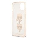 Karl Lagerfeld KLHCP13SKCTUGLGO iPhone 13 mini 5,4" zlotų/auksinis kietas dėklas Glitter Karl`s & Choupette Karl Lagerfeld KLHCP13SKCTUGLGO iPhone 13 mini 5,4" zlotų/auksinis kietas dėklas Glitter Karl`s & Choupette