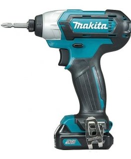Makita TD110DSAJ Cordless impact driver, 12V MAX, 2x2.0 Ah Li-ion 110 Nm, 1.0kg, 1/4", LED, MAKPACK