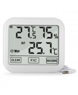 Weather Station Thermometer Hygrometer Indoor Outdoor Temperature Humidity