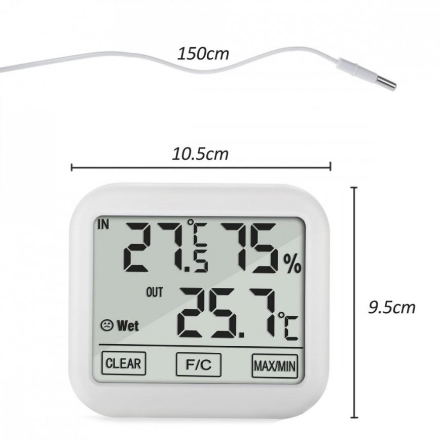 GreenBlue Meteorologinės stoties termometras higrometras Lauko vidaus temperatūros drėgmė – 10