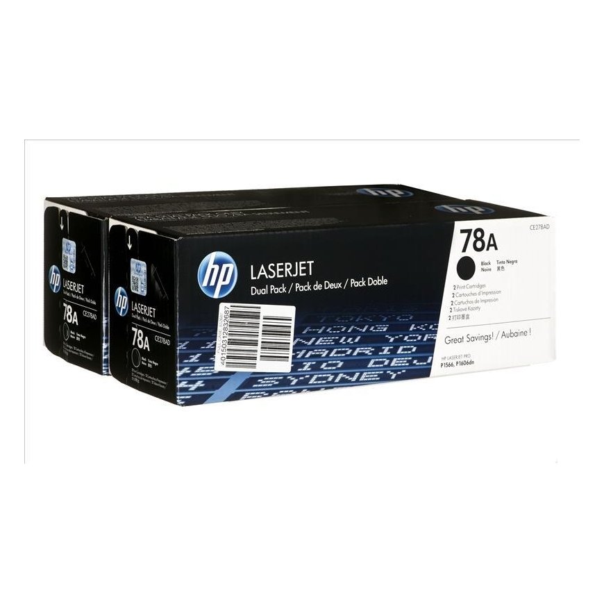 HP Toner Black 78A for LaserJet P1566,P1606dn,M1536, doublepack (2x2.100 pages) – 15