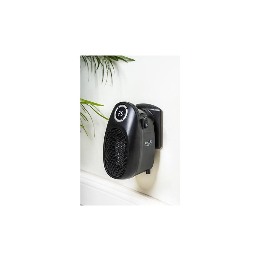Adler Thermofan - Easy Heater AD 7726 Ceramic, 400 W, Number of power levels 2, Suitable for rooms i – 7