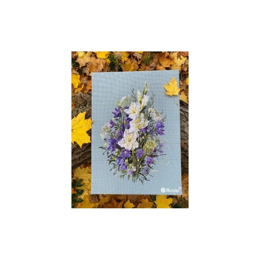Merejka Cross stitch "White sword lily" 39x27 SK223