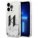 Karl Lagerfeld Karlas Lagerfeldas KLHCP14LLBKLCS „iPhone 14 Pro 6,1" Sidabrinė/sidabro hardcase skystis Glitter Big KL“ Karl Lagerfeld Karlas Lagerfeldas KLHCP14LLBKLCS „iPhone 14 Pro 6,1" Sidabrinė/sidabro hardcase skystis Glitter Big KL“