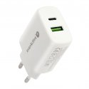 everActive SC-370Q wall charger with USB QC3.0 socket and USB-C PD PPS 25W