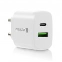 Everactive Įkroviklis usb/usb-c qc3.0 25w balta