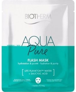 Biotherm Aqua Pure Flash Mask valomoji lakštinė kaukė veidui 31 g