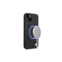 Dėklas BMW BMHMP14MSLBLBK iPhone 14 Plus 6,7 colio juodas / juodas kietas silikono parašo logotipas Magsafe