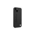 Case BMW BMHMP14MSLBLBK iPhone 14 Plus 6.7 inch Black / Black Hard Silicone Signature Logo Magsafe