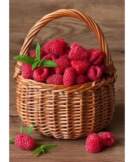 Beldizart Raspberry Basket 27 x 38 cm WD252