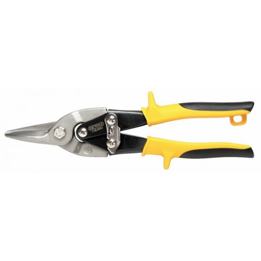 KS Tools Lokšņu metāla šķēres taisnas