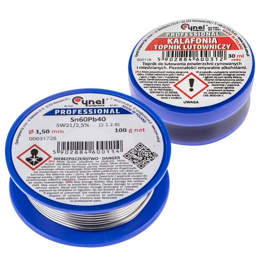 Cynel Soft soldering kit, solder and