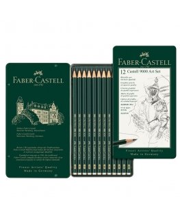 Faber-Castel Art Set 9000, 8B-2H, 12 kynää