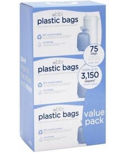 Plastic bags for Ubbi diaper bin, 3-pack