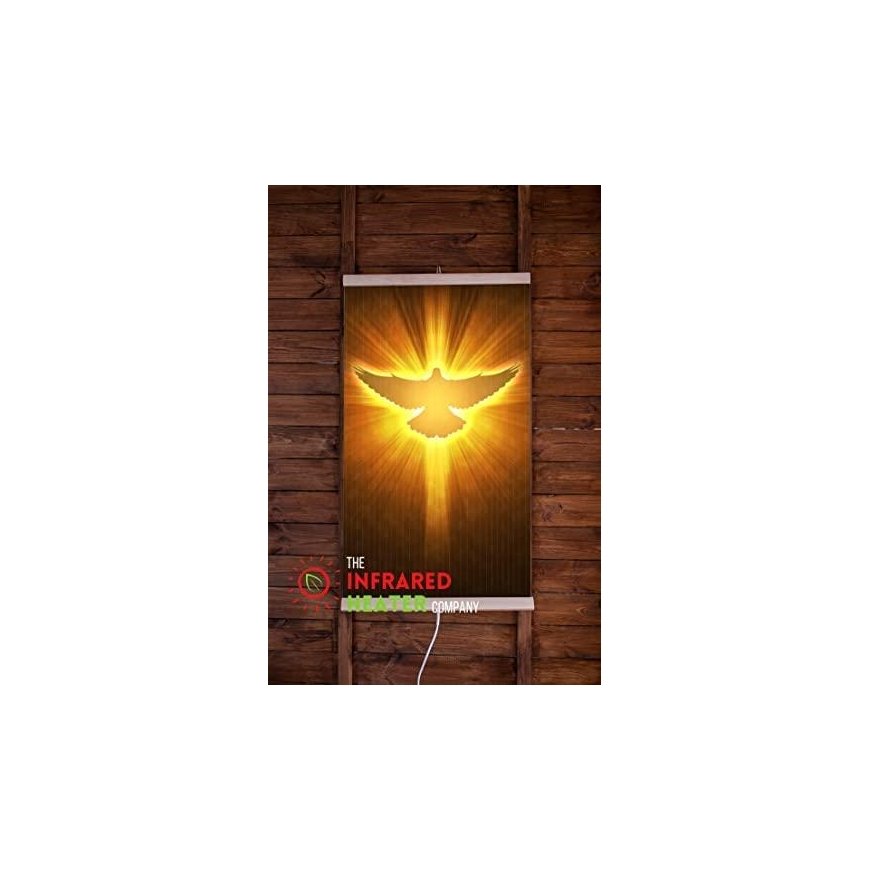 Infrared heater - flexible heating plate 430W TRIO design 1 fireplace, dimensions 100x57cm – 9