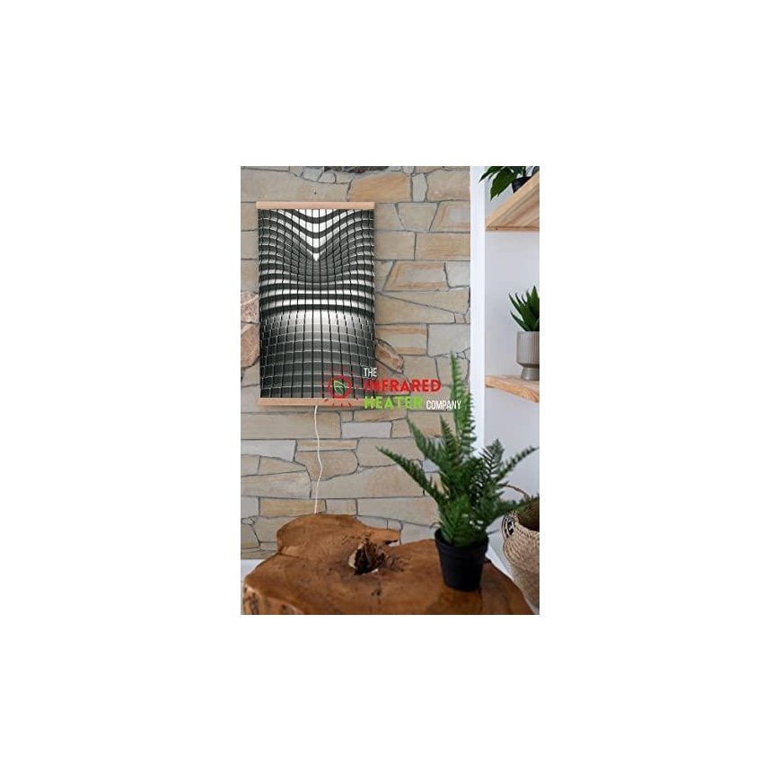 Infrared heater - flexible heating plate 430W TRIO design 1 fireplace, dimensions 100x57cm – 11