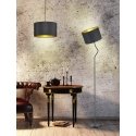 Trio Hostel arch Floor lamp E27, matt black / gold