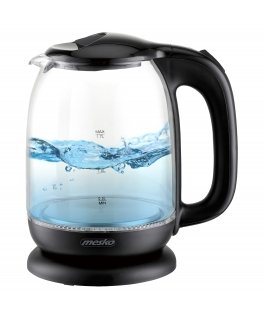 Mesko Kettle MS 1302b Electric, 2200 W, 1.7 L, Glass, 360°