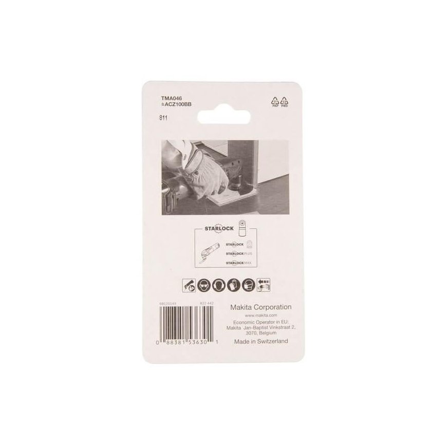 Makita B-64808 Multitool segment blade 100mm TMA046 BIM, STARLOCK, Wood & Metal – 12
