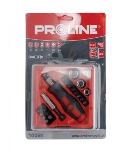 Proline Pro-Line Screwdriver with bits and sockets 22 pcs. 10022