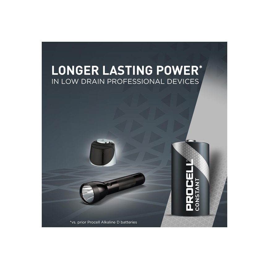 Duracell Procell Constant Power LR20 D elementas, 10 vnt. – 7
