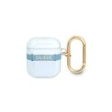 Guess Strap Collection protective case for AirPods, blue Guess Strap Collection protective case for AirPods, blue