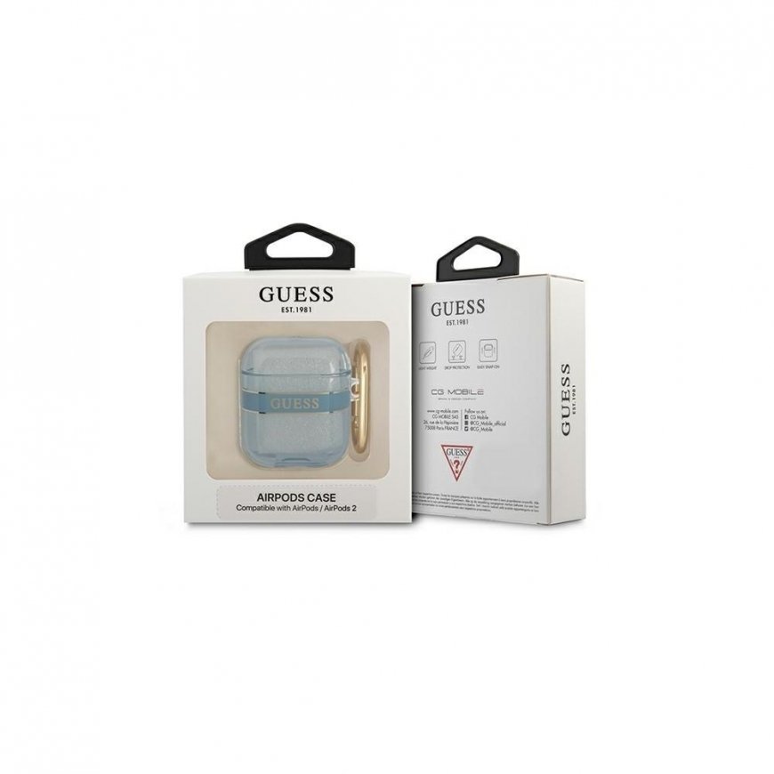 Guess Protective Case Paisley Strap Collection for AirPods 3 in Gold – 5