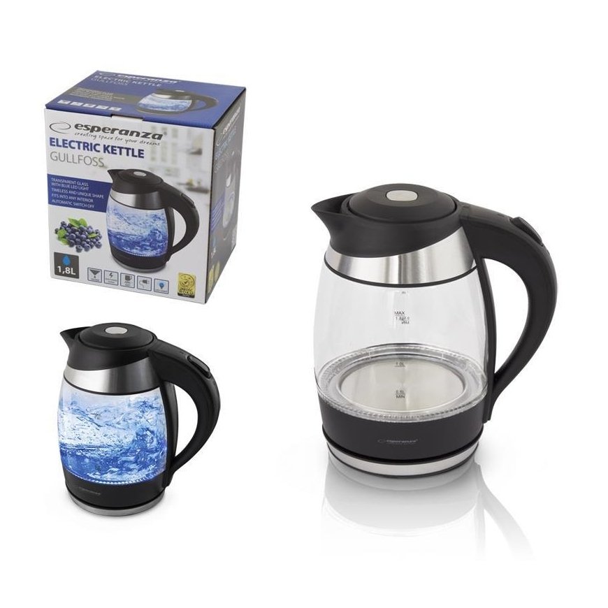 Virdulys electric Esperanza Gullfoss EKK009 (2200W 1.8l, transparent color) – 3