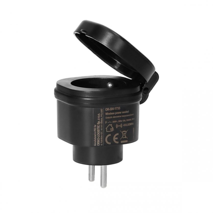 ORNO Smart Home external network outlet, wirelessly controlled, with radio receiver, IP44 – 11