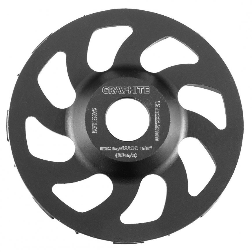 GRAPHITE Diamond grinding wheel 125 x 22.2 x 5 mm, high resistance – 2