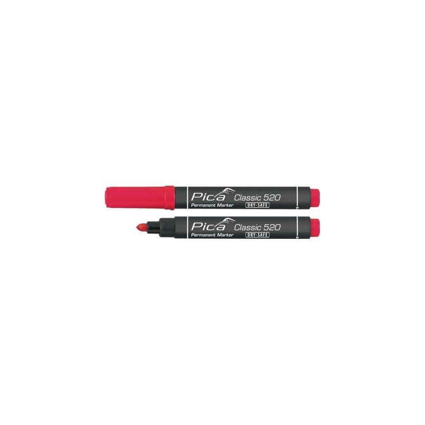 Pica Permanentmarker 1-4mm, Rund spitze, rot