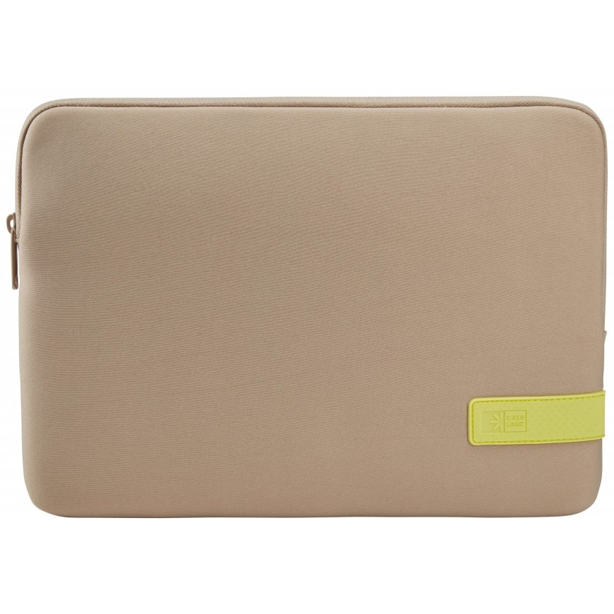 Case Logic Reflect Nešiojamas kompiuteris Sleeve 15,6 REFPC-116 Plaza Taupe/Sun-Lime (3204699) – 3