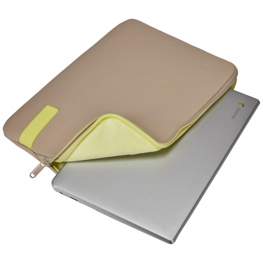 Case Logic Reflect Laptop Sleeve 15.6 REFPC-116 Plaza Taupe/Sun-Lime (3204699) – 4