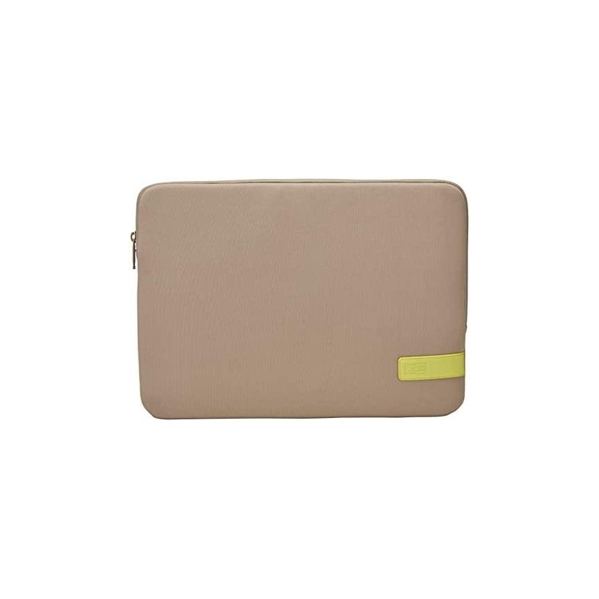 Case Logic Reflect Nešiojamas kompiuteris Sleeve 15,6 REFPC-116 Plaza Taupe/Sun-Lime (3204699) – 15