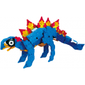 Japoniškas edukacinis konstruktorius LaQ "Dinosaur Stegosaurus" (300 detalių, 4 "Hamacron" detalės (
