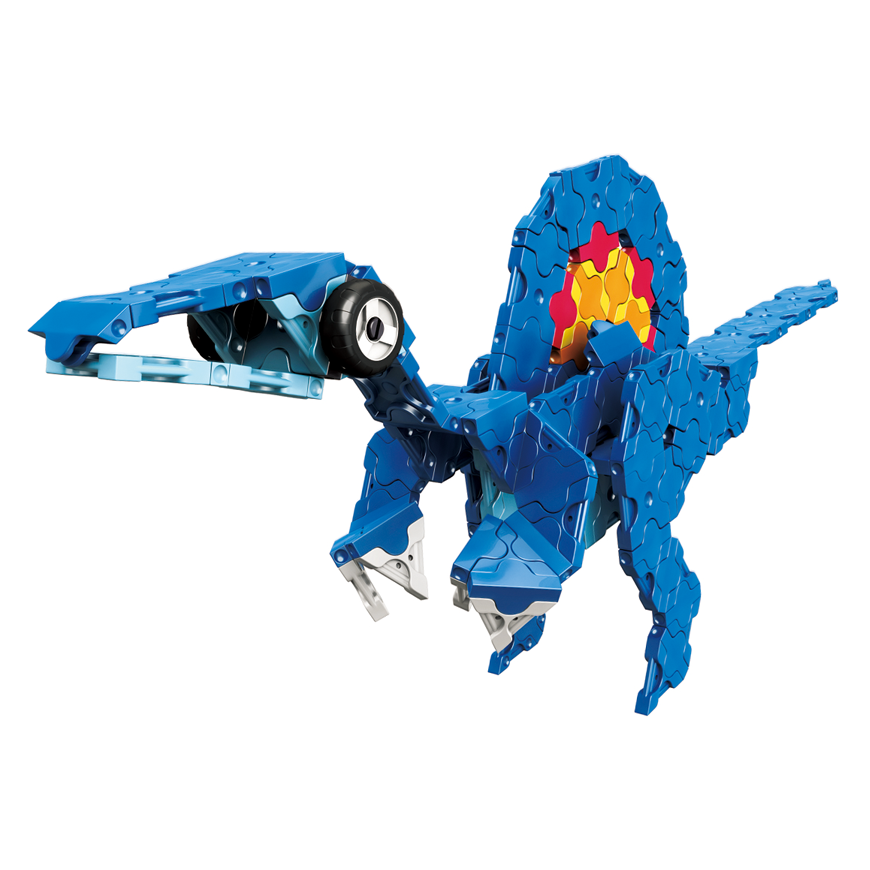 Japoniškas edukacinis konstruktorius LaQ "Dinosaur Stegosaurus" (300 detalių, 4 "Hamacron" detalės ( – 5