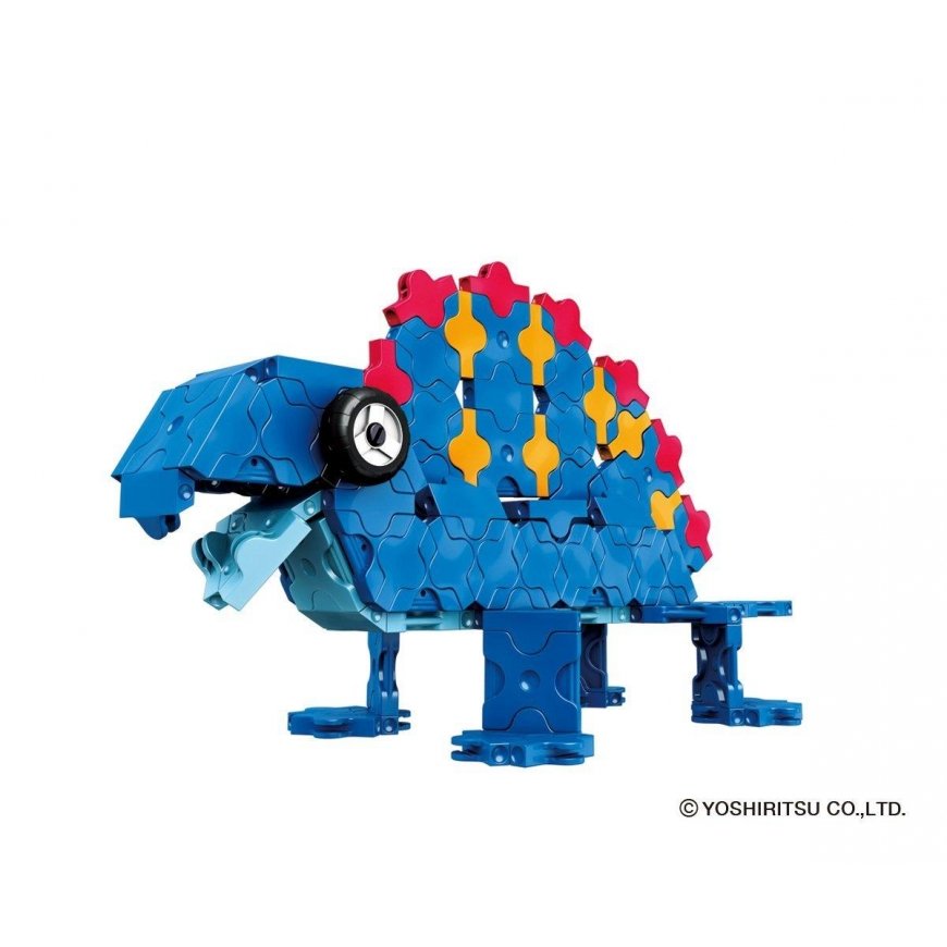 Japanese Educational Constructor LaQ Dinosaur Stegosaurus (300 pieces, 4 Hamacron pieces (wheels and – 11