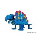 Japanese Educational Constructor LaQ Dinosaur Stegosaurus (300 pieces, 4 Hamacron pieces (wheels and Japanese Educational Constructor LaQ Dinosaur Stegosaurus (300 pieces, 4 Hamacron pieces (wheels and