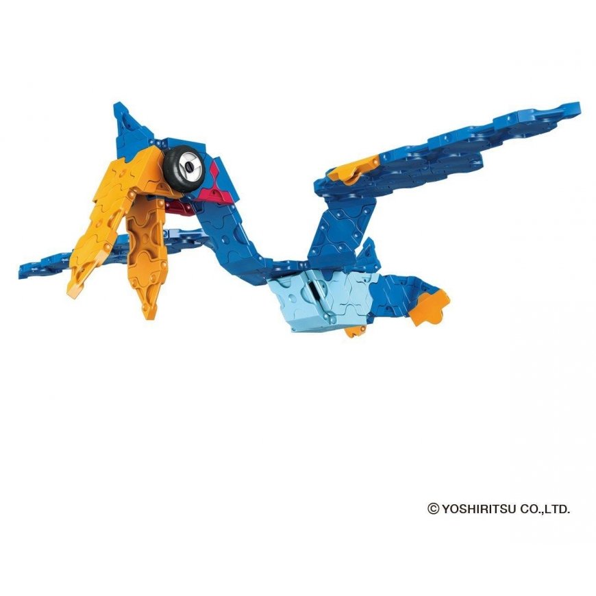 Japanese Educational Constructor LaQ Dinosaur Stegosaurus (300 pieces, 4 Hamacron pieces (wheels and – 12
