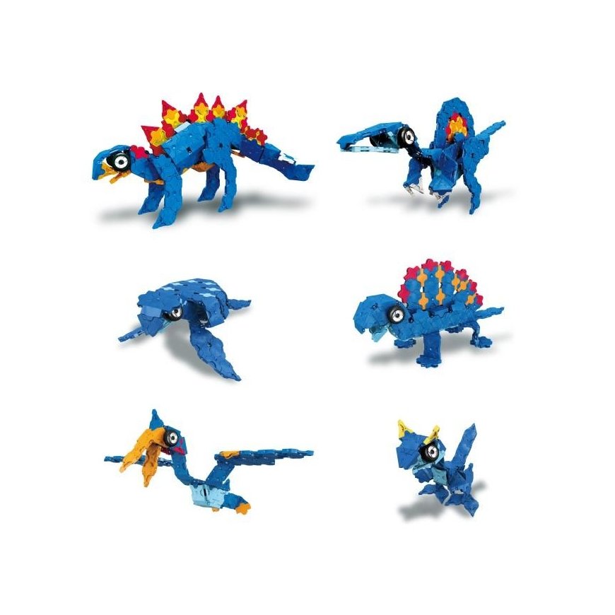 Japanese Educational Constructor LaQ Dinosaur Stegosaurus (300 pieces, 4 Hamacron pieces (wheels and – 14