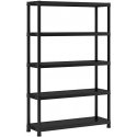 KETER plastic bookcase 5 SHELVES XXL 120 x 40 x 187 cm KETER plastic bookcase 5 SHELVES XXL 120 x 40 x 187 cm