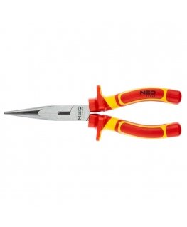 NEO Long straight pliers, 200 mm 1000V, CrV, polished