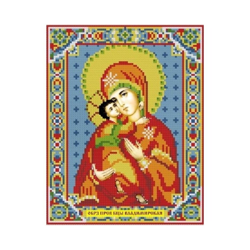 Beldizart Deimantų tapybos rinkinys Vladimiro Dievo Motinos ikona 22*28 cm AZ-2007