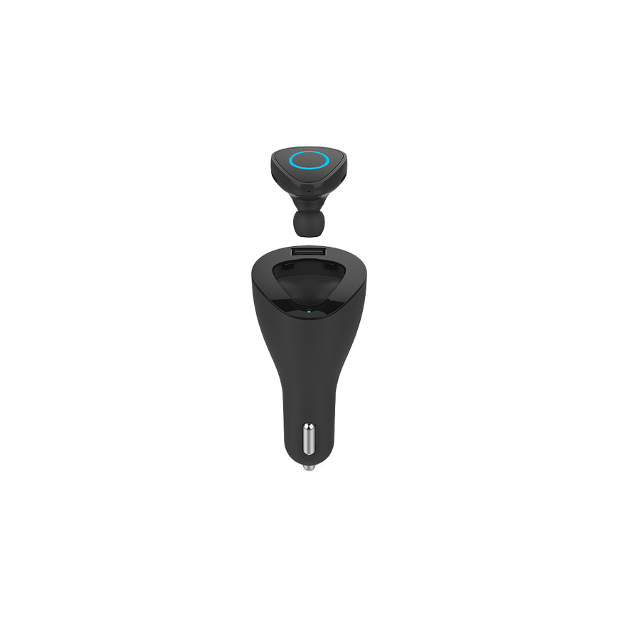Bluetooth ausinės su Kruger & Matz Traveler K1 automobiliniu įkrovikliu – 11