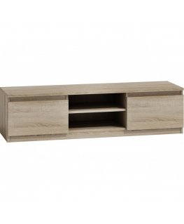 Topeshop RTV140 SONOMA TV stovas / baldas garso ir vaizdo aparatūrai 2 spintos