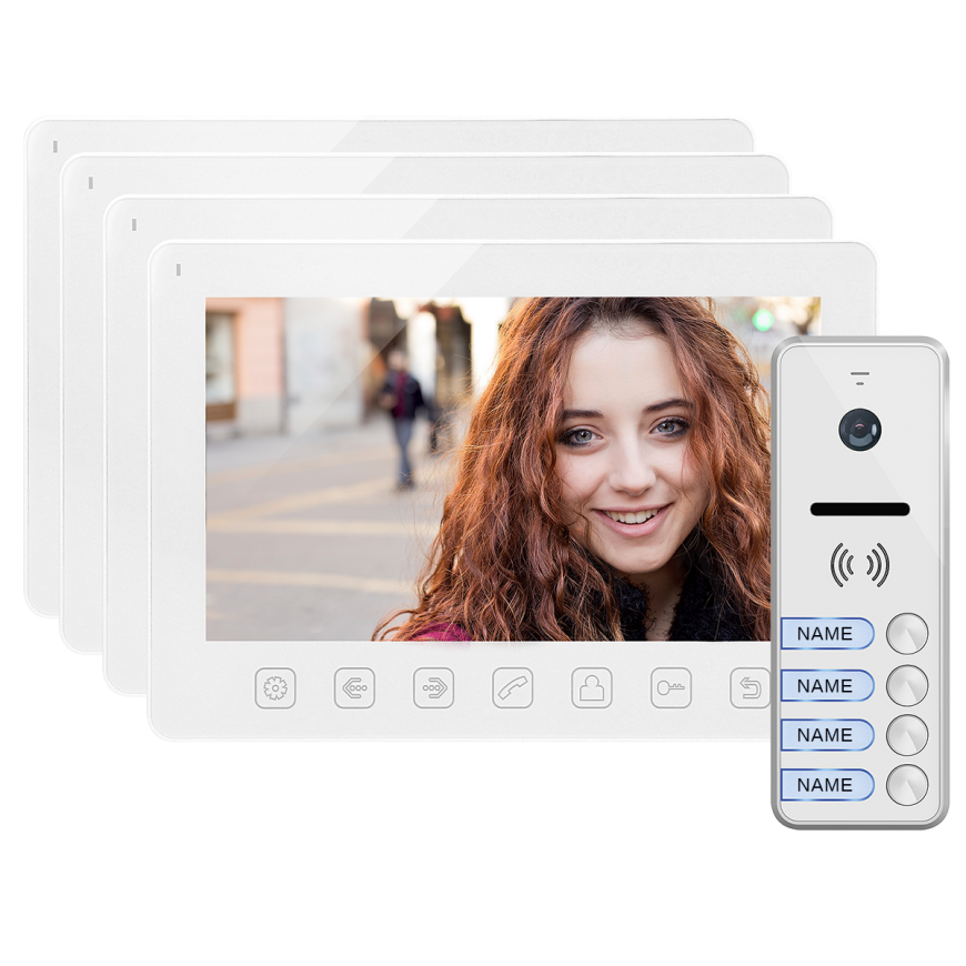Orno 4 family video intercom set