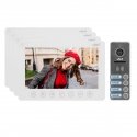 Orno 4 šeimos videodomofono rinkinys, be klausos, spalva, LCD 7 ", OSD meniu, vartų valdymas, baltas Orno 4 šeimos videodomofono rinkinys, be klausos, spalva, LCD 7 ", OSD meniu, vartų valdymas, baltas