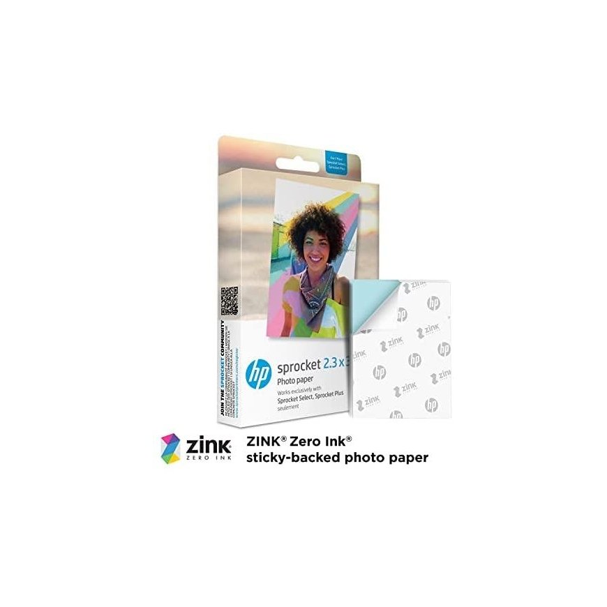 HP Sprocket 2,3x3,4'' - papier do drukarki HP SPROCKET SELECT/PLUS - 20 vnt. – 3